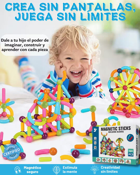 Bloques Magnéticos Educativos Montessori 164 PCS