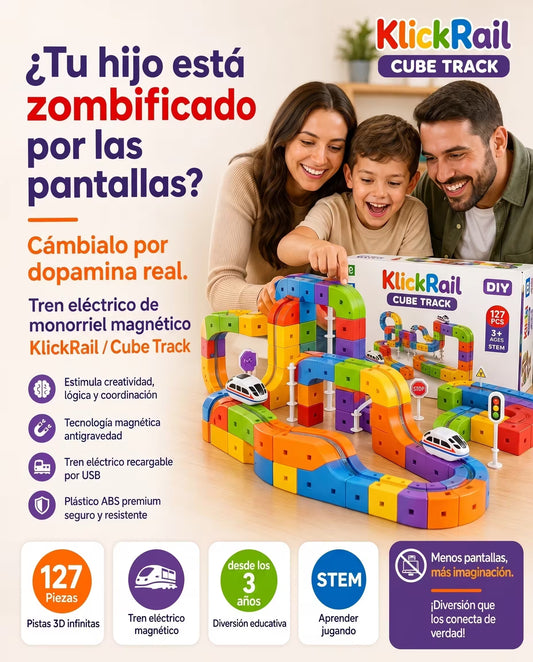 Tren Constructor Magnético 3D KlickRail™